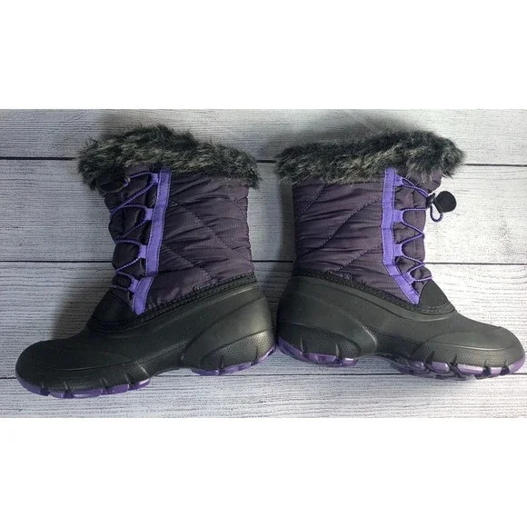 Kamik Size 2 Purple Winter Snow Boot - Picture 5 of 9